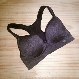 EUC Lily of France Black/Grey Sports Bra
